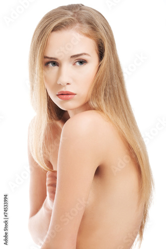 Portrait of nude hunched woman © Piotr Marcinski