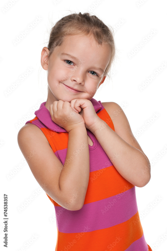 Happy little girl Happy little girl