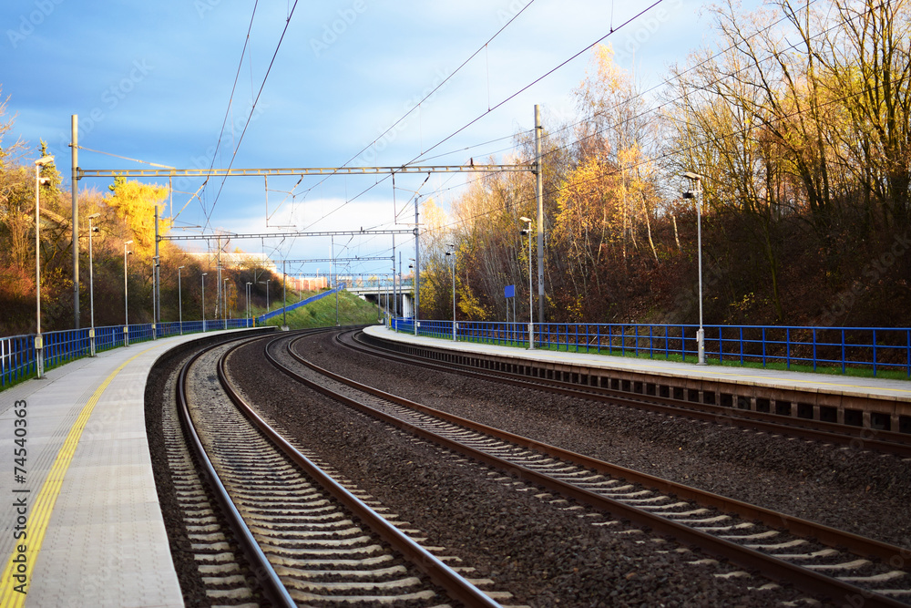Fototapeta premium Railway station