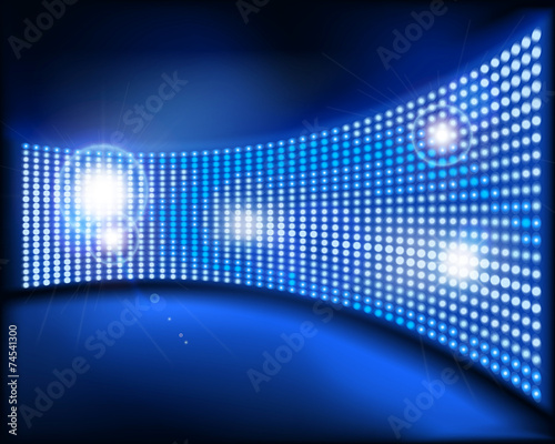 The big screen. Vector illustration.
