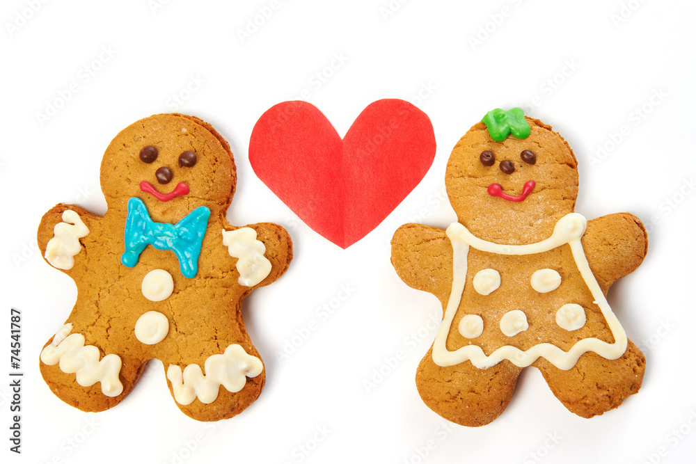 Gingerbread cookies isolated Gingerbread cookies isolated