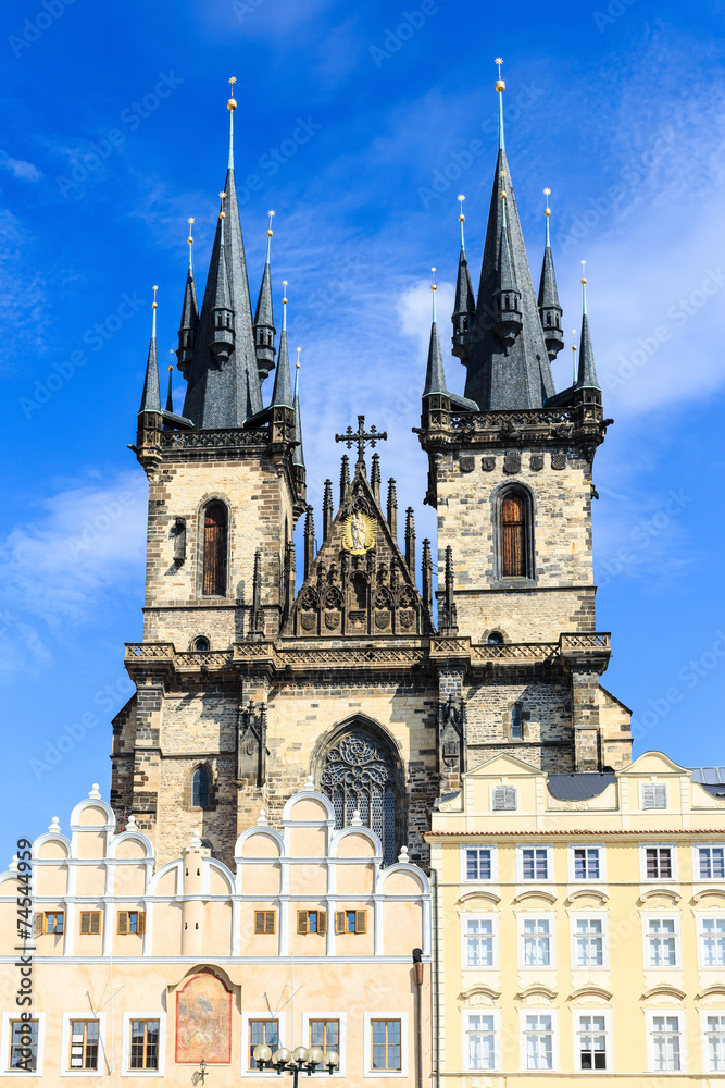 Tyn Cathedral. Prague, Czech Republic