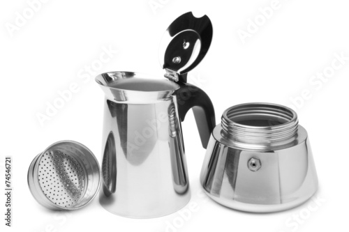 Metal coffeepot