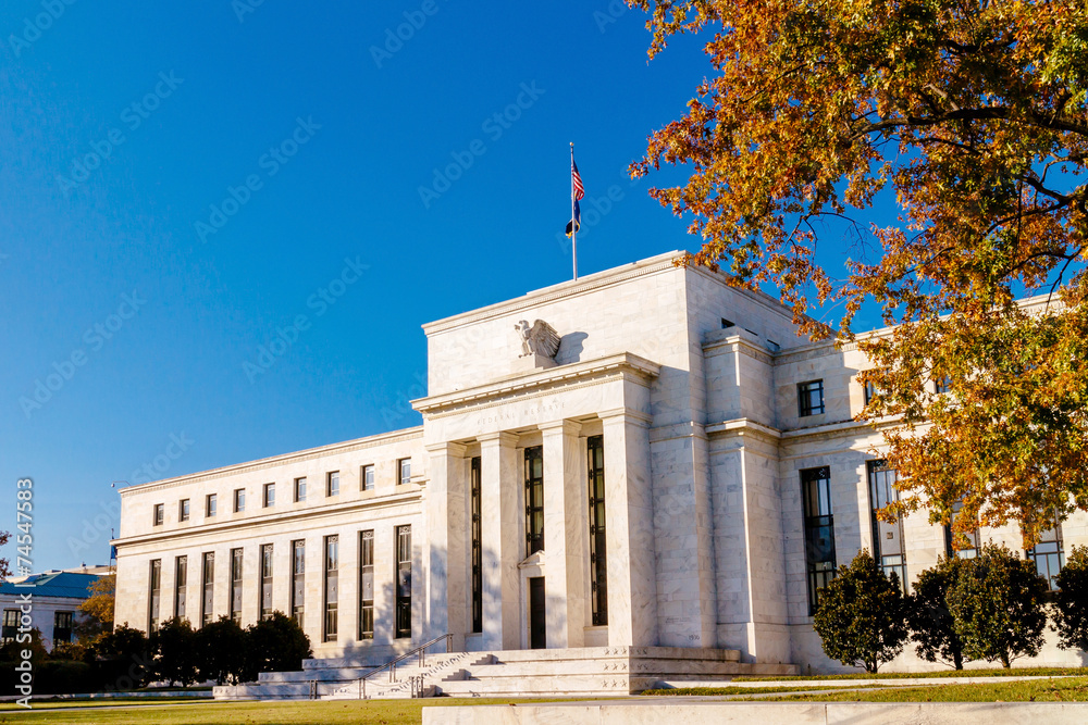 Federal Reserve Building, Washington DC, USA. - obrazy, fototapety, plakaty 