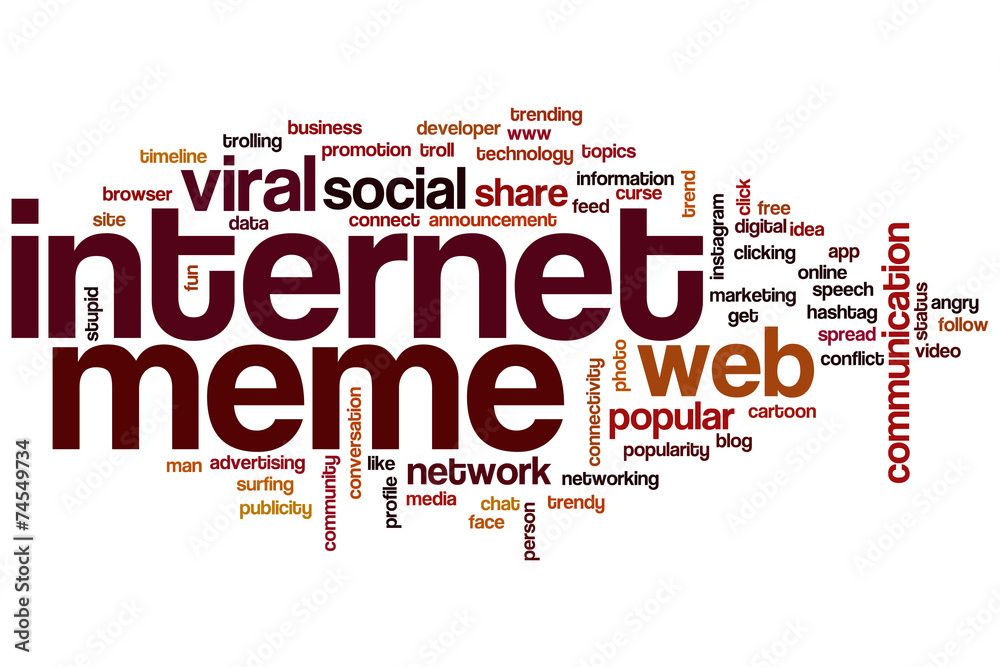 Internet meme word cloud