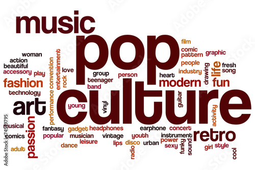 Pop culture word cloud #74549795