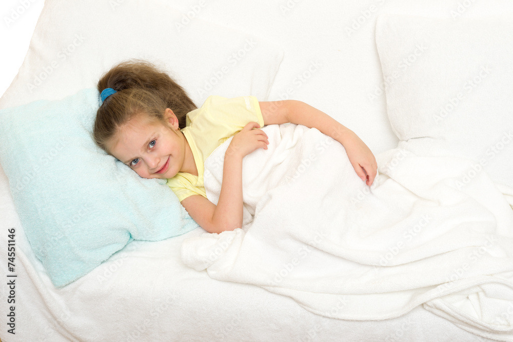 little girl in bed little girl in bed