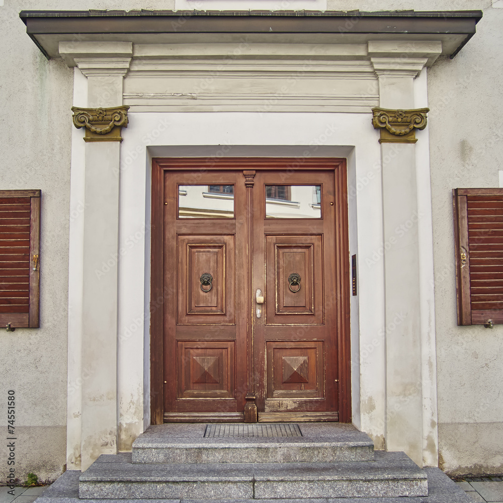 elegant house door, Munchen, Germany