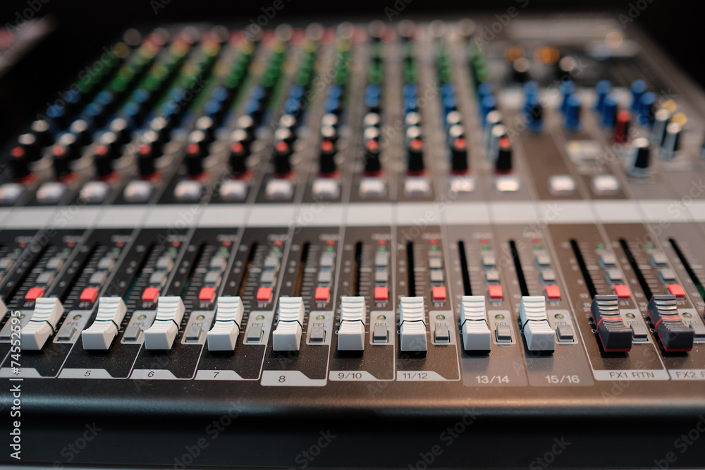 audio control desk