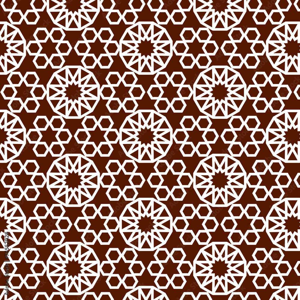 brown moroccan pattern