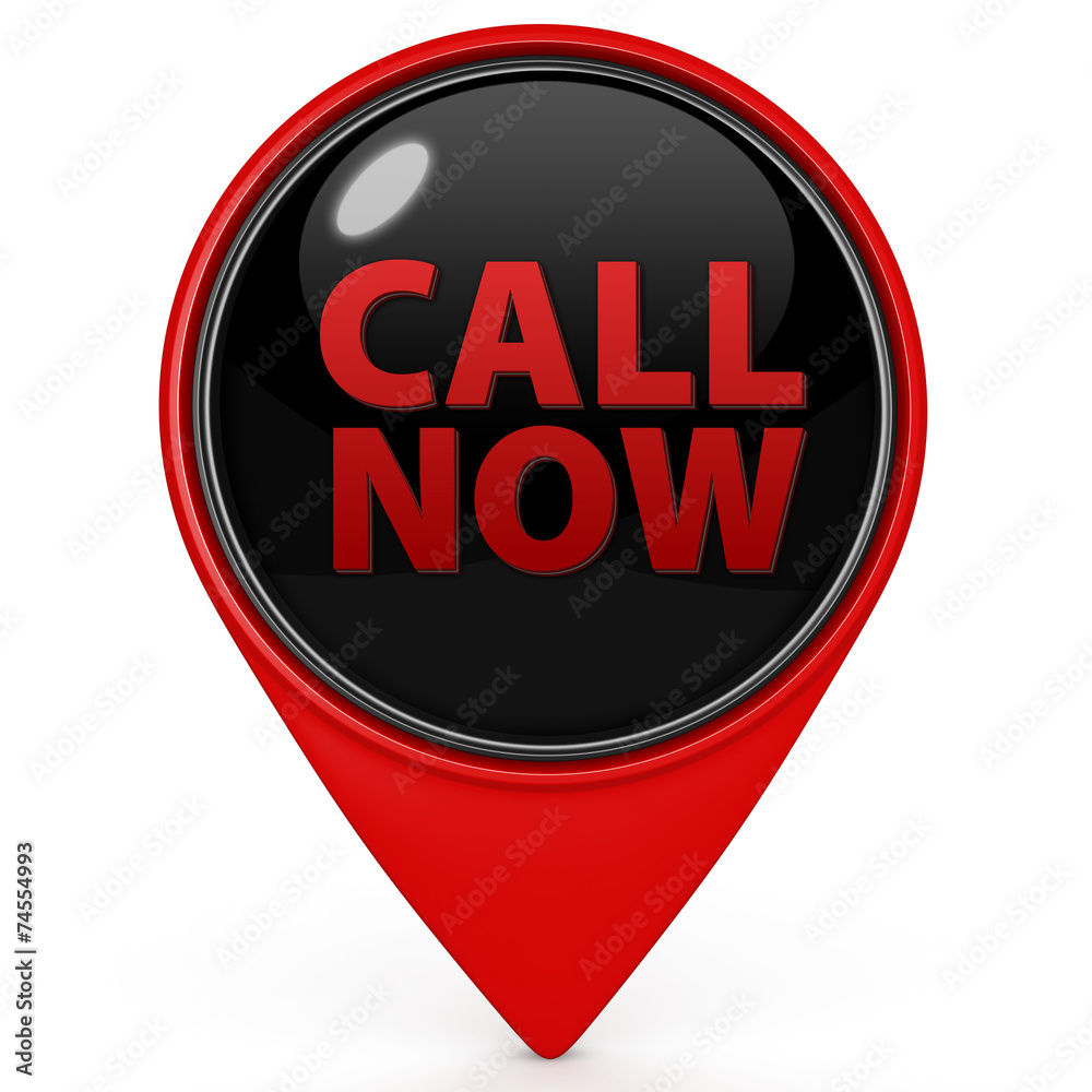 call now pointer icon on white background call now pointer icon on white background