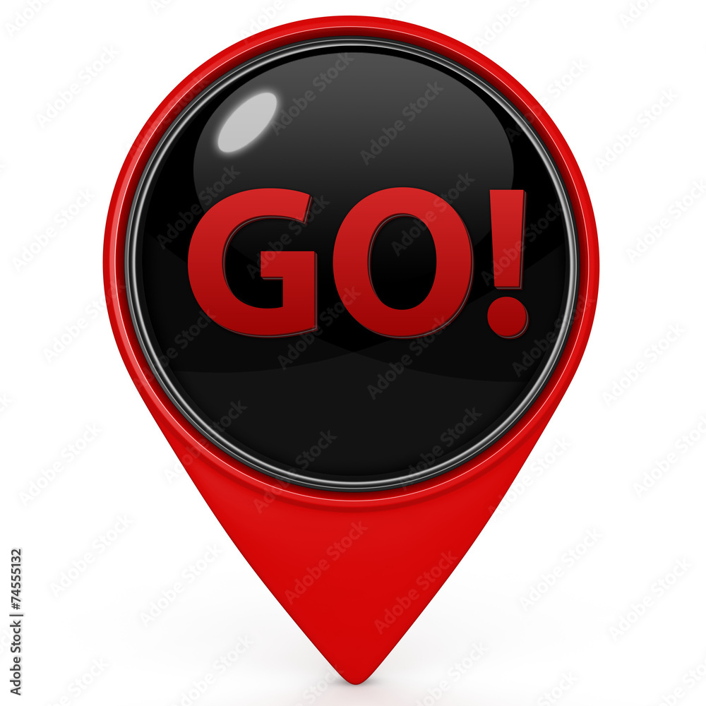 go pointer icon on white background go pointer icon on white background