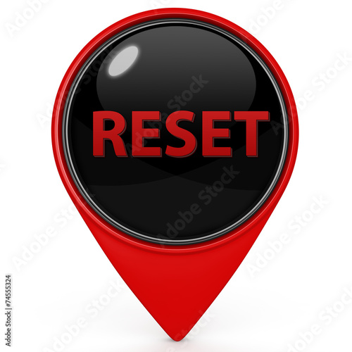 Obraz na płótnie reset pointer icon on white background