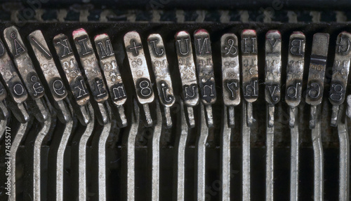 Fotografía Characters on old typewriter