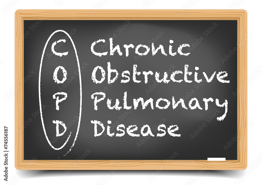 Obraz premium Blackboard COPD