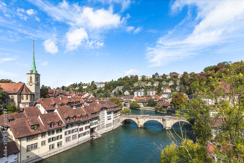 View on the bridge in Berne View on the bridge in Berne