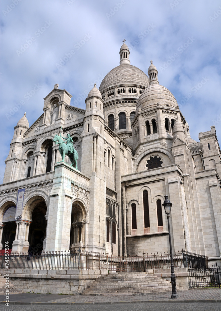 Sacre Coeur Church Vertical View, Monmatre Paris France