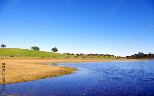 lake of Alqueva near Amieira village photo