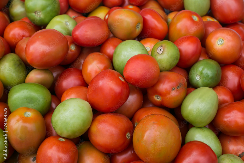 Tomatoes on the market Tomatoes on the market