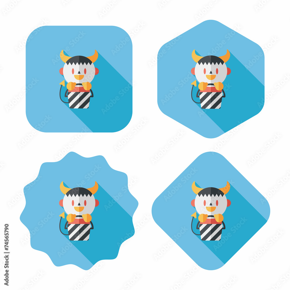 cute wizard flat icon with long shadow,eps10 cute wizard flat icon with long shadow,eps10