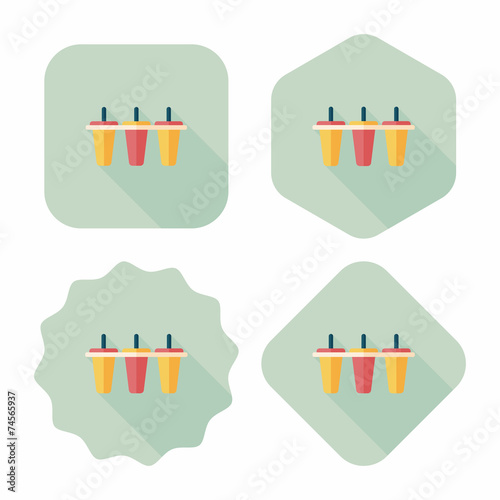 kitchenware ice maker flat icon with long shadow,eps10