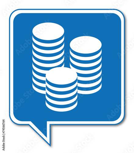 Logo pièces. Monnaie.