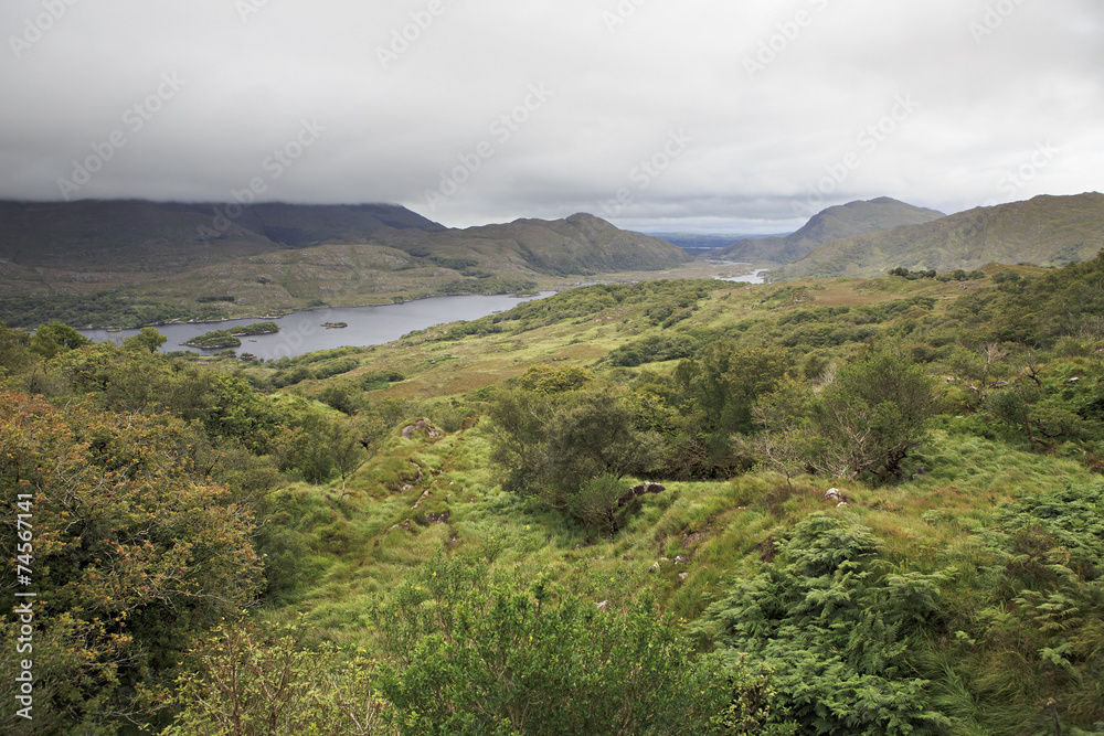Ladies View in Killarney National Park. Ladies View in Killarney National Park.