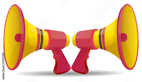 Vector illustration of Megaphone / Announcement