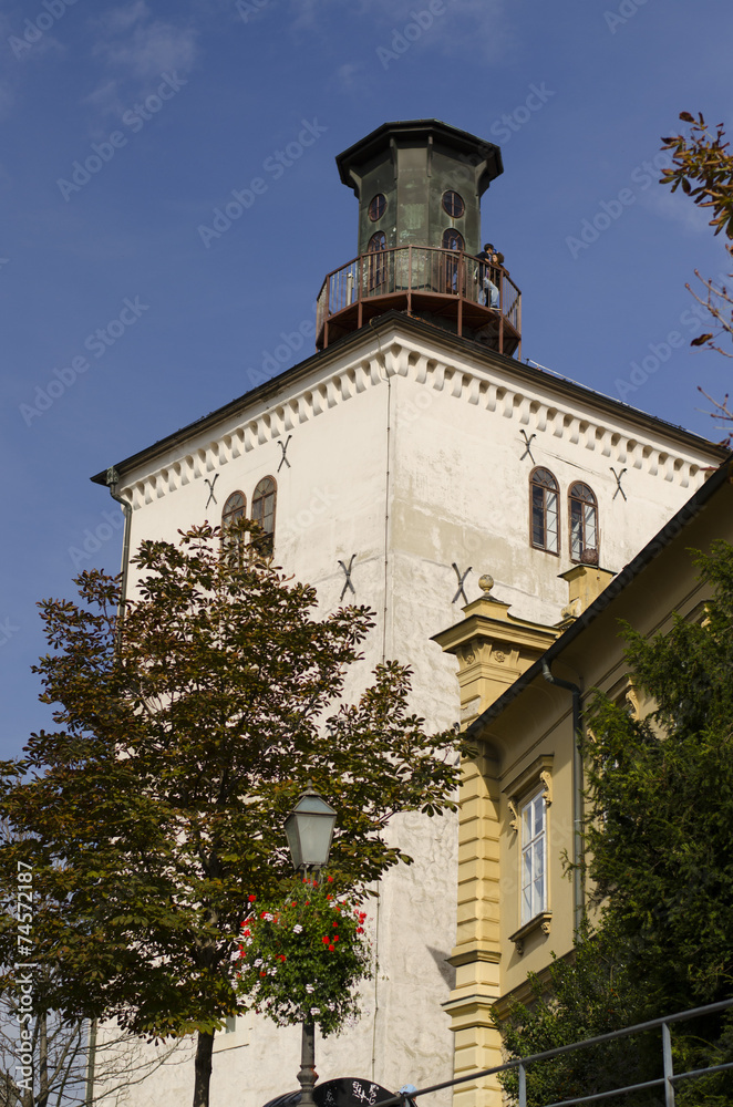 Fototapeta premium famous zagreb lotrscak tower