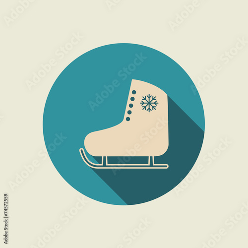 Ice skate icon.
