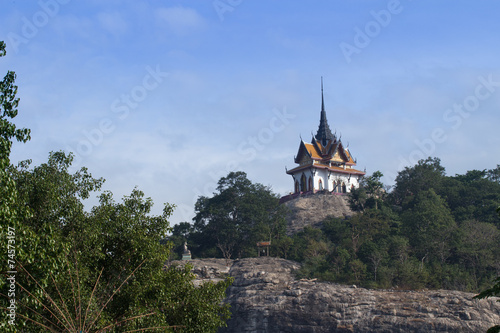 Mondop on the hill at Wat Phra Phutthachai, Meuang, Saraburi photo