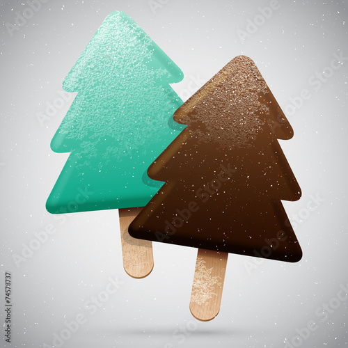 Two Christmas ice cream