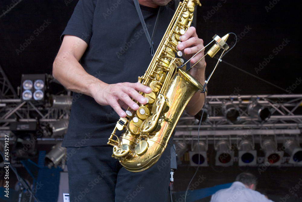 Obraz premium Saxophone player