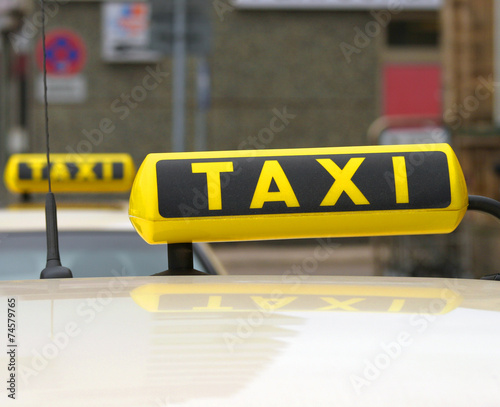 Taxi sign in Germany