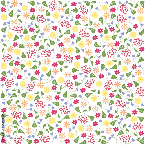 Wallpaper Mural Vector floral and leaf pattern Torontodigital.ca