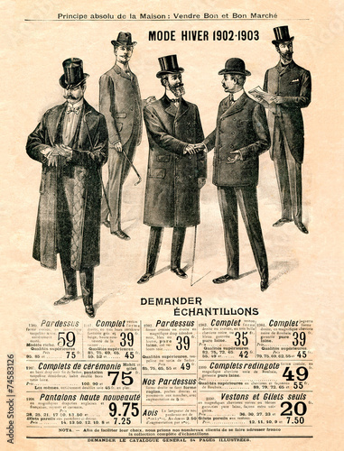 Foto Mode homme - hiver 1902/1903