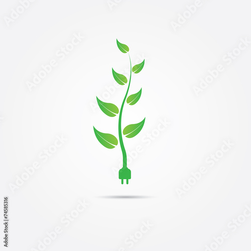 Green energy concept. Vector illustration in EPS10.