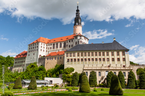 Weesenstein Castle view from the garden