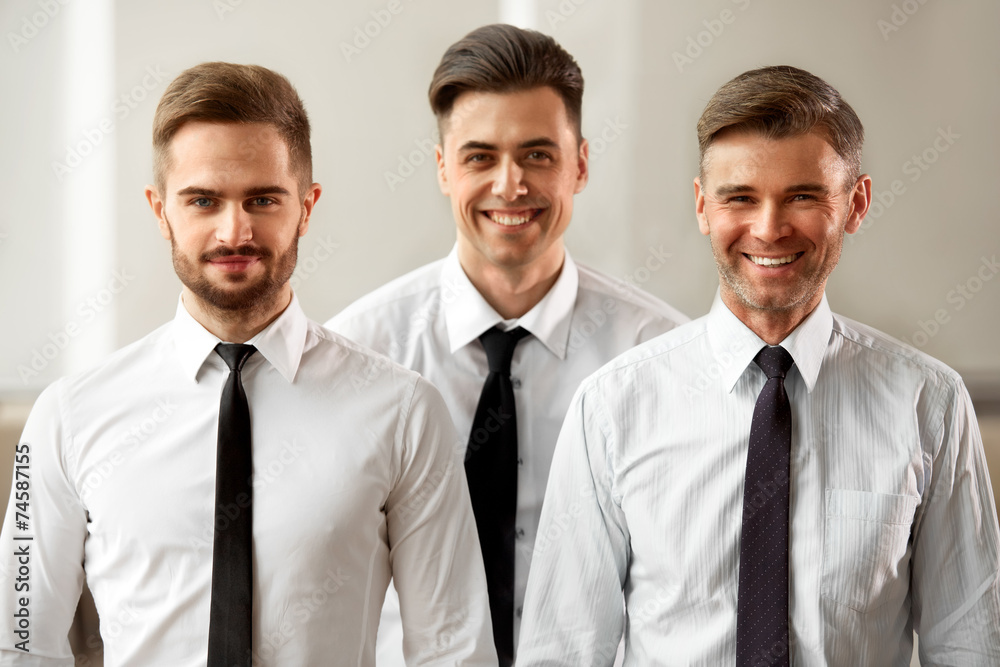 Business Team. Businessman standing in office Business Team. Businessman standing in office