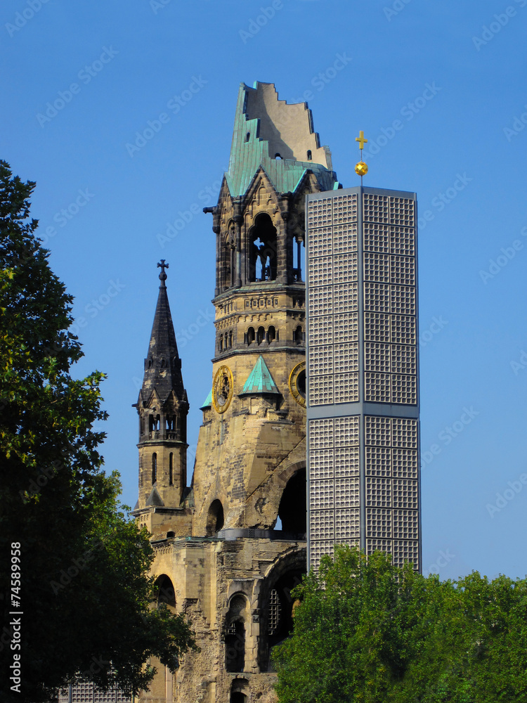 Fototapeta premium The Church in memory of Kaiser Wilhelm