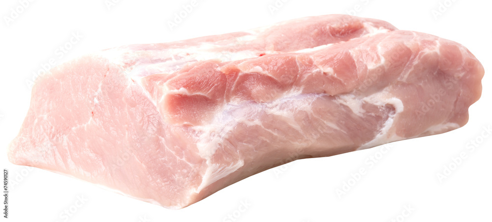 pork cutlet isolated pork cutlet isolated