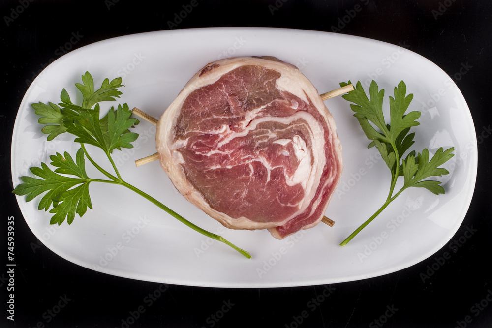 Turkish Traditional Raw Kebab Beyti Steak Beef Turkish Traditional Raw Kebab Beyti Steak Beef