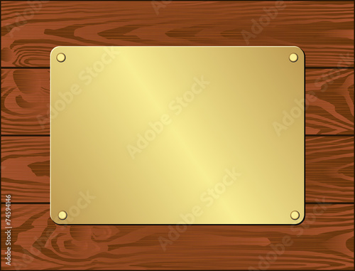 goldenl plate