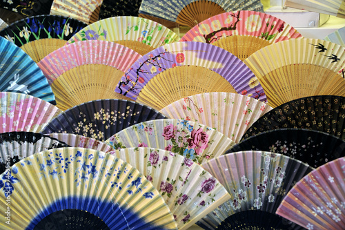 Japanese hand fans #74595563