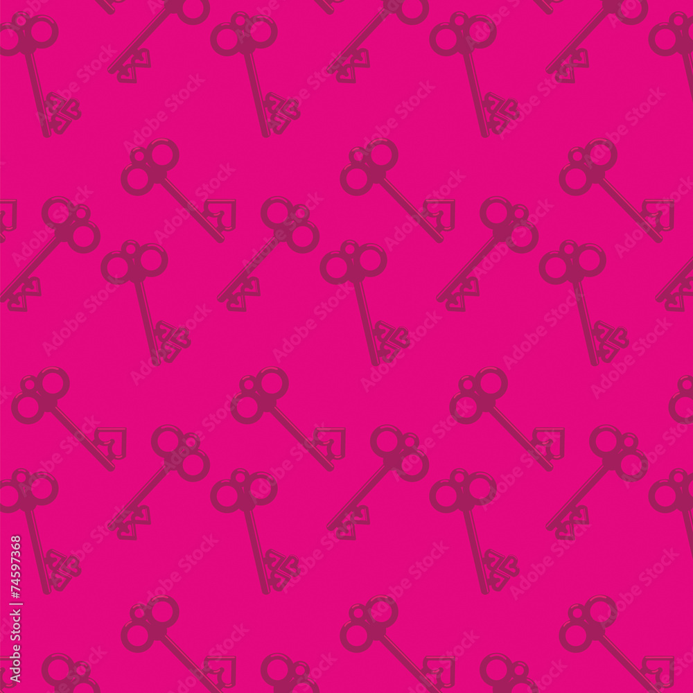 Seamless background with antique key Seamless background with antique key