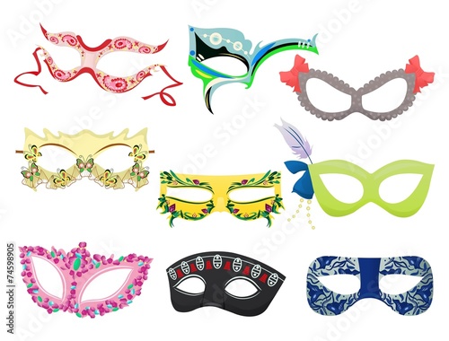 Women's carnival masks