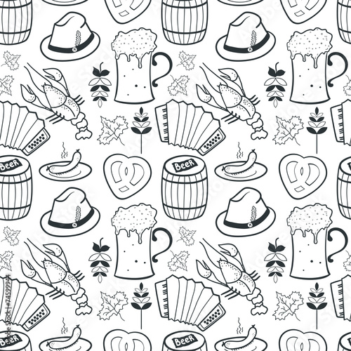 Oktoberfest seamless pattern