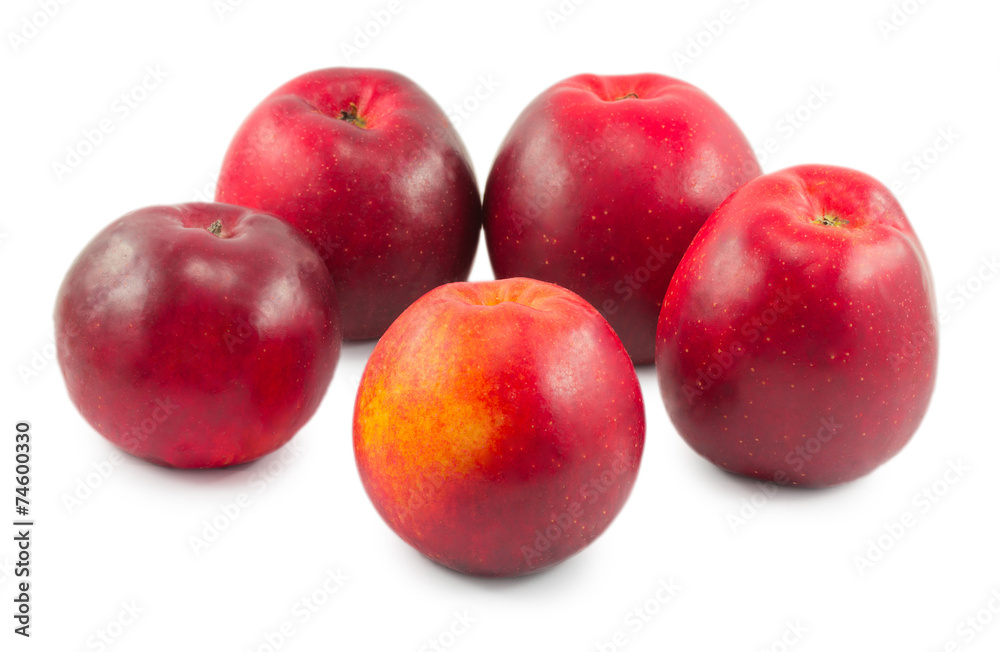 apples isolated on white background