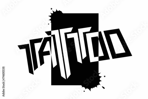 Hand Made Tattoo Lettering.