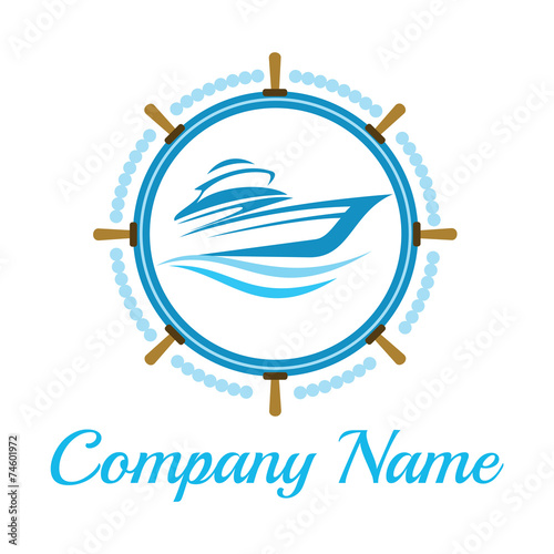 yacht and boat logo